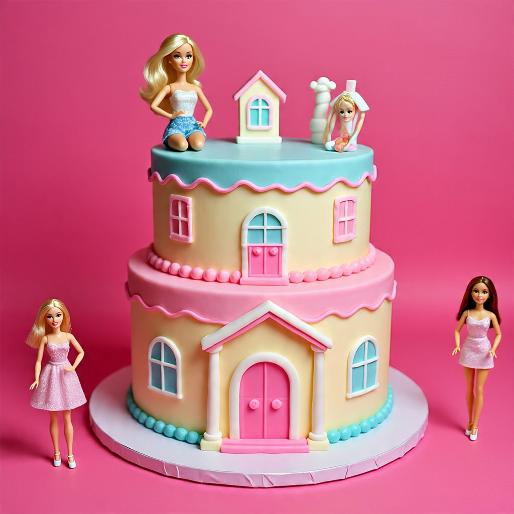 Barbie Dreamhouse Cake