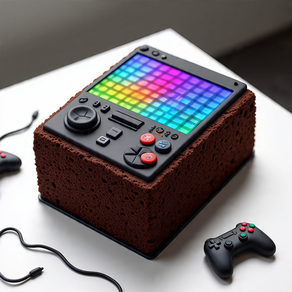 Gaming Console Fondant Cake