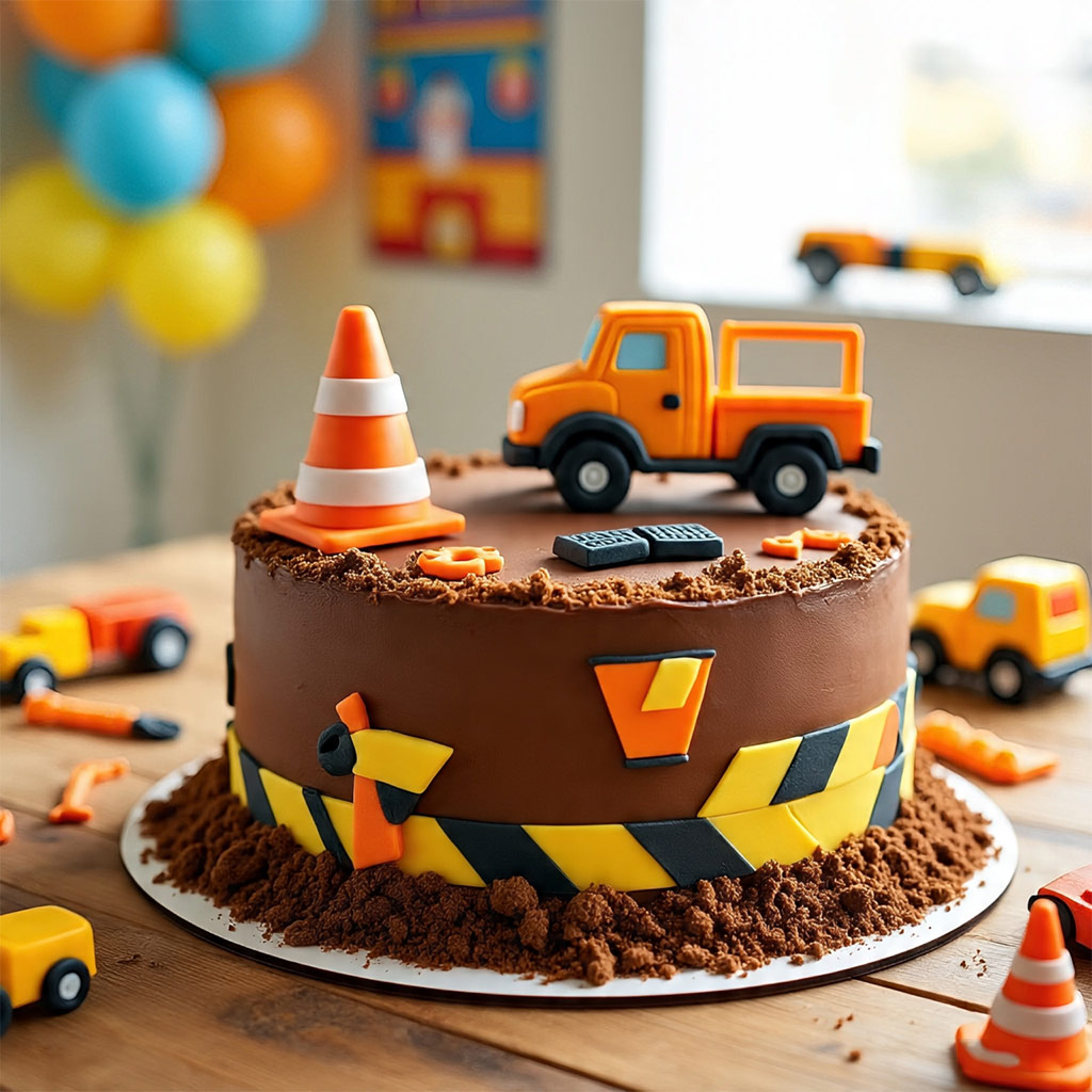 Construction Site Cake