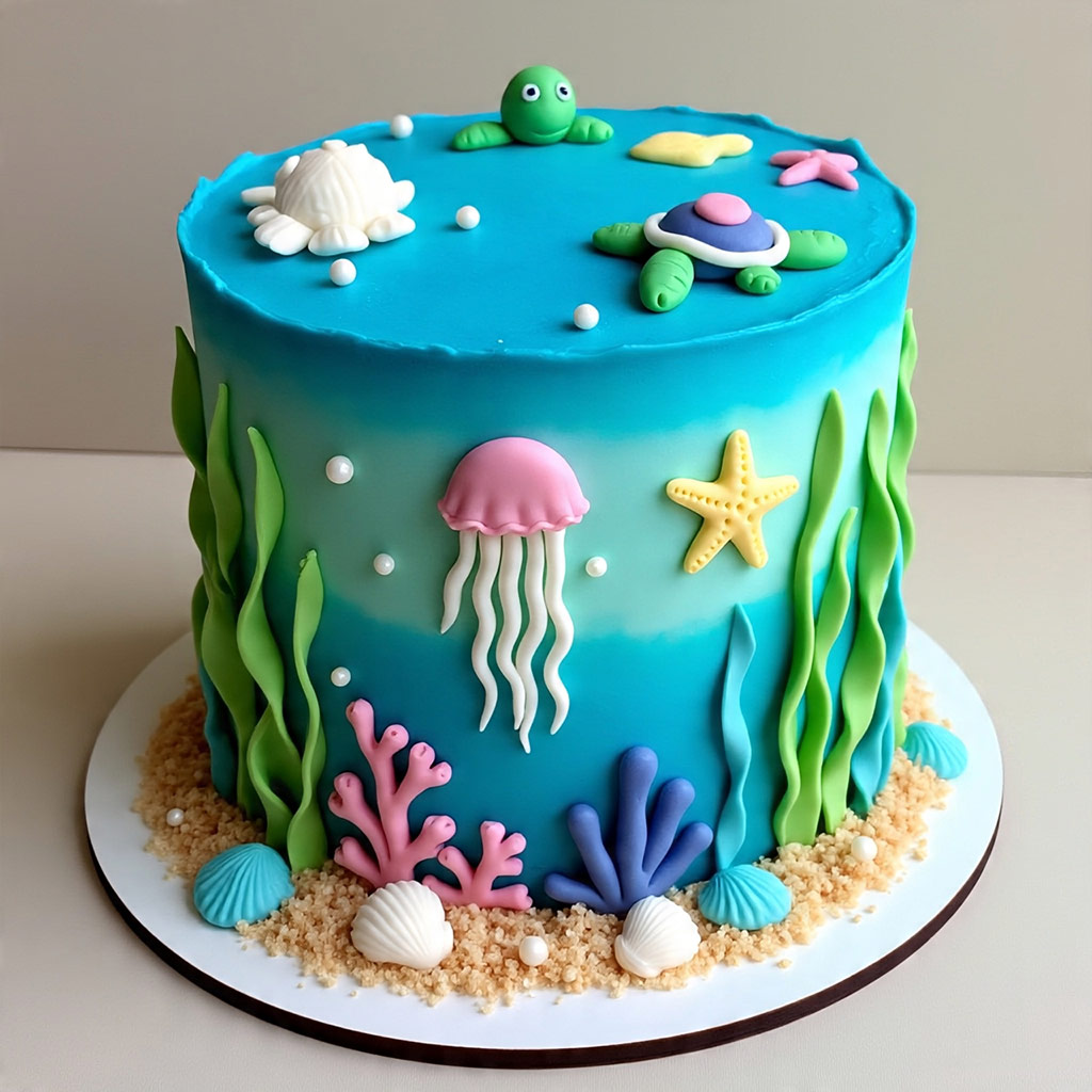 Underwater Sea World Cake