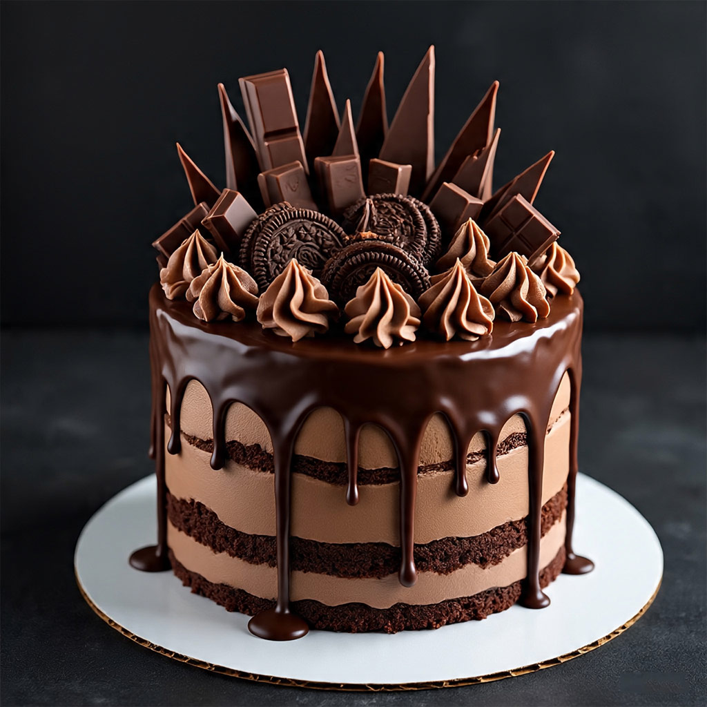 Chocolate Explosion Cream Cake
