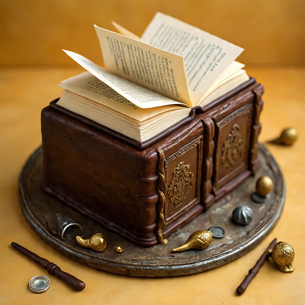 Harry Potter Spellbook Cake