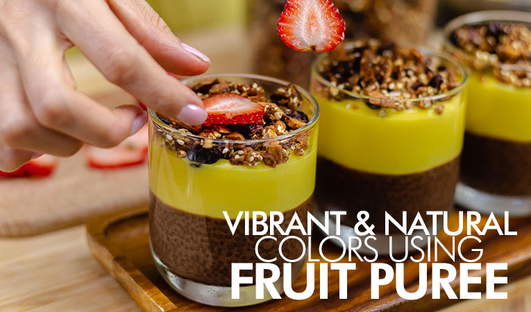 Create Vibrant and Natural Colors Using Fruit Puree in Desserts