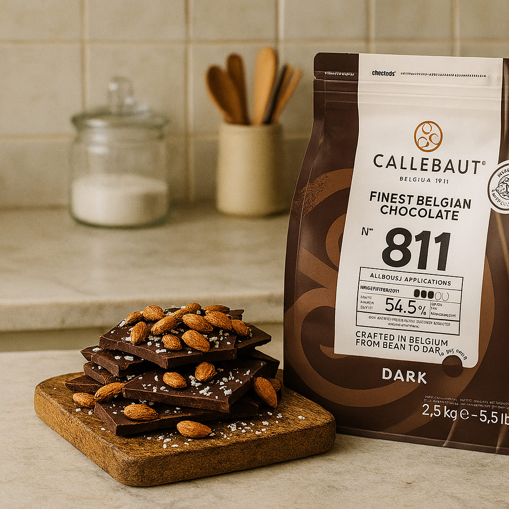 Chocolate Bark with Almonds and Sea Salt