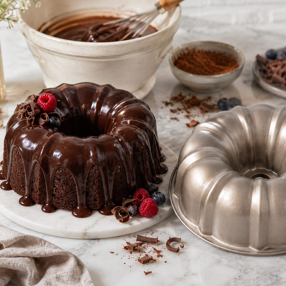 Chocolate Ganache Bundt Cake