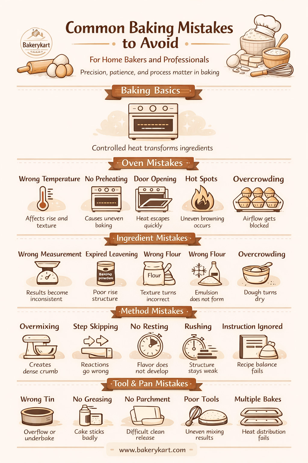 Common mistakes you should avoid while Baking Common mistakes you should avoid while Baking