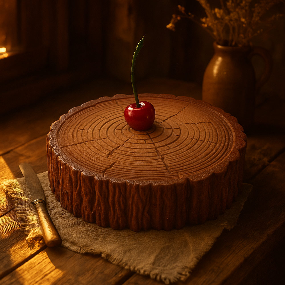 Forest Cherry Wood Entremet Cake
