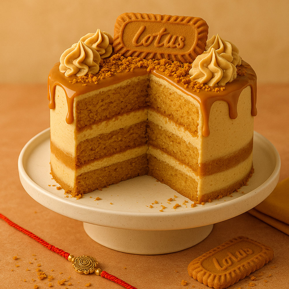 Lotus Biscoff Layer Cake