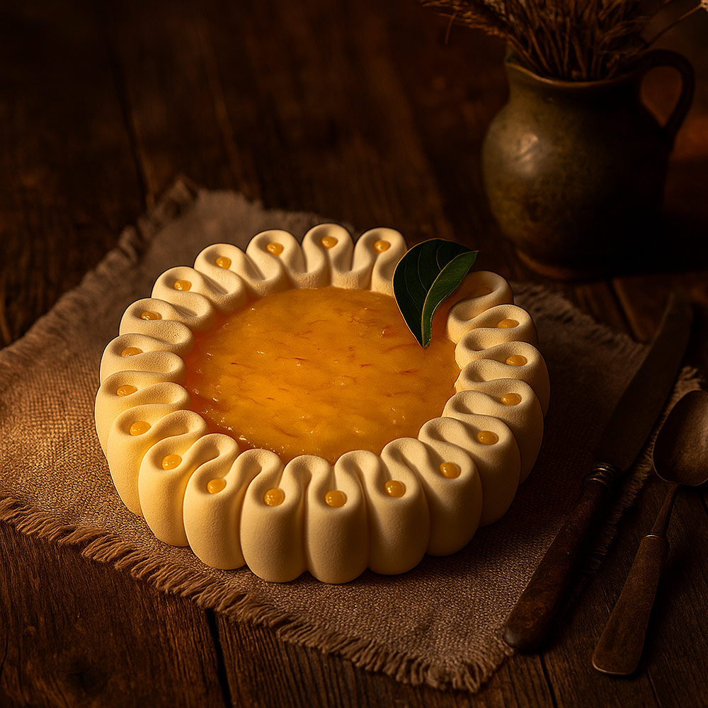 Mango Passion Daisy Entremet Cake