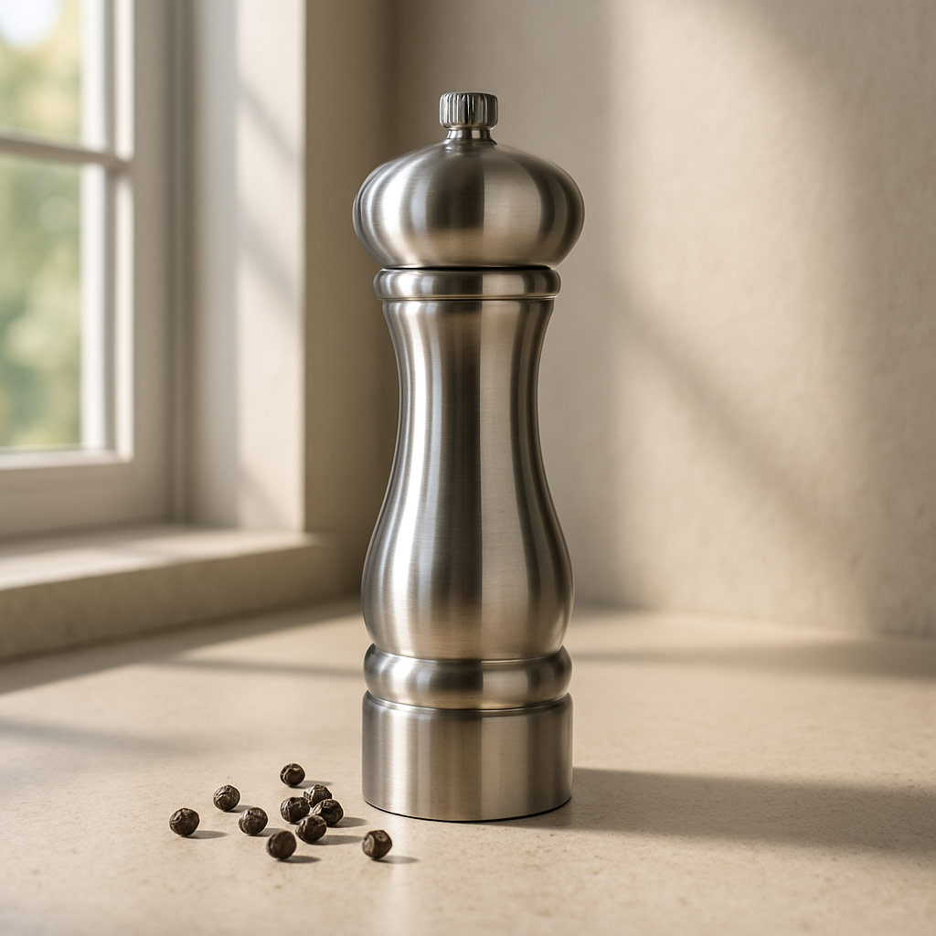 Stainless Steel Pepper Mill