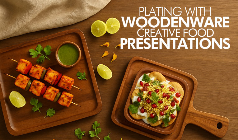 Plating with Woodenware - 10 Creative Food Presentations for Rakhi