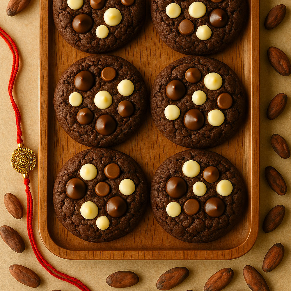 Triple Chocolate Chip Cookies