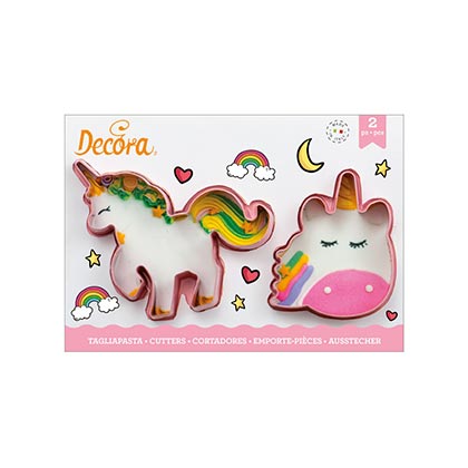 Magic Unicorns Plastic Cookie Cutters Set