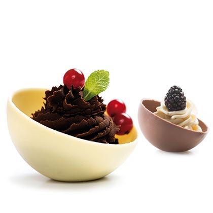 Chocolate Mould 2 Cavity Hemisphere