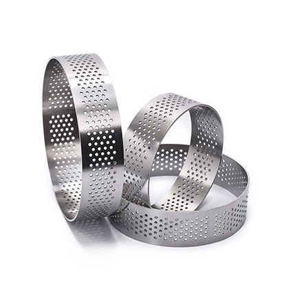 3 pcs Perforated Tart Rings