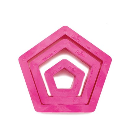 Pentagon Cookie Cutters - 3 Pcs