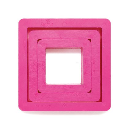 Square Cookie Cutters 3Pcs