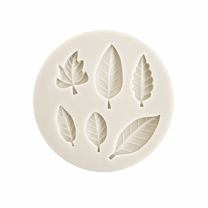 6 Cavity Assorted Leaf Fondant Mould