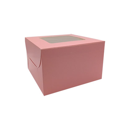 8X8X5 Colourful Cake Box - 50 pcs