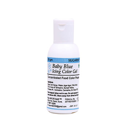 Baby Blue Icing Gel Color - Sugarin