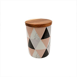 Pink Pattern Porcelain Storage Jar 860ml