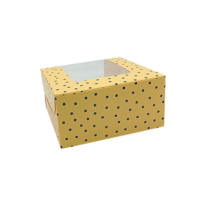 4 Cavity Colorful Cupcake Box - 50pcs