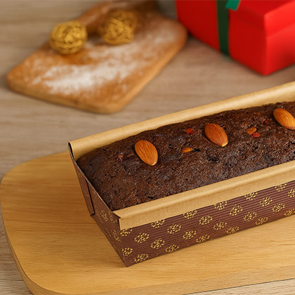 227 X 70 X 65 mm - Brown Plum Cake Mould