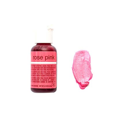 Chefmaster Gel Rose Pink  70 Oz  - 20ml