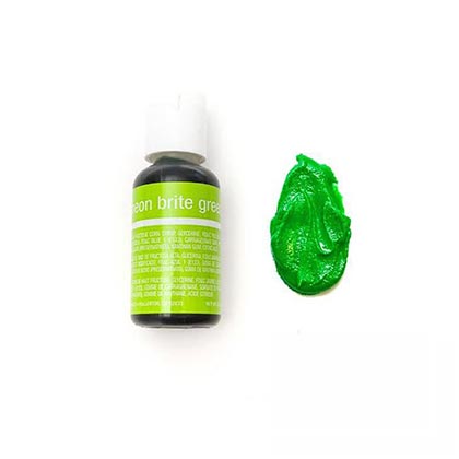 Chefmaster Neon Gel Brite Green 70 Oz 20 ml