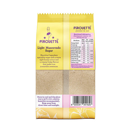 Pirouette Light Muscovado Sugar 500gm