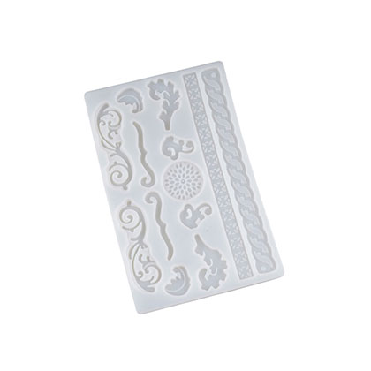 Crown and Lace Silicone Fondant Mould