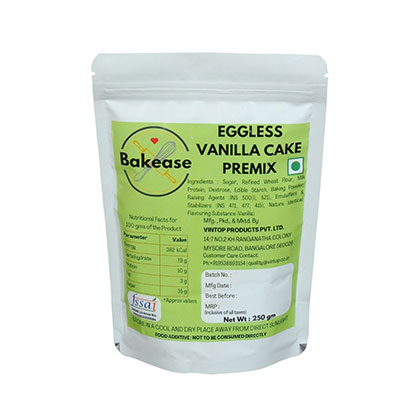 Bakease Eggless Vanilla Cake Premix