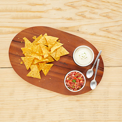 Tray & Ceramic Bowls - 37.5X23X1.6 cms