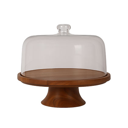 Cake Stand With Cover Dia 27 cms