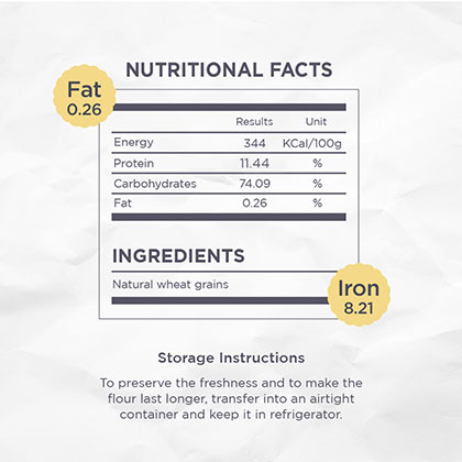 Low Fat Bread Unbleached Flour - 2 Kg