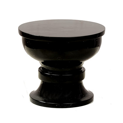 Black Round Wooden Cake Stand