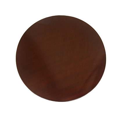 Brown Round Wooden Cake Stand