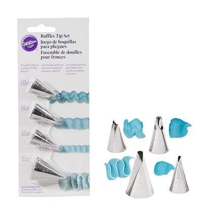 4pcs Wilton Ruffles Tip Set