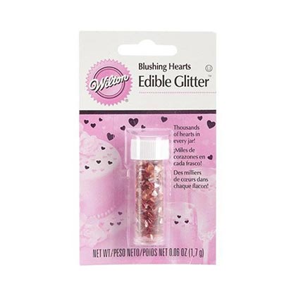 Wilton Edible Glitter Pink Hearts