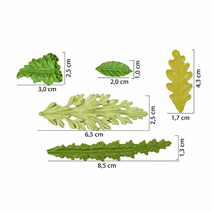 Assorted Leaf Fondant Mould