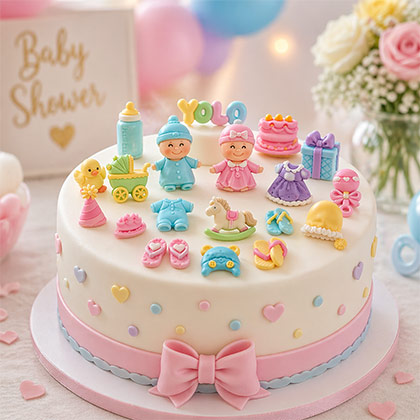 Baby Shower Fondant Mould