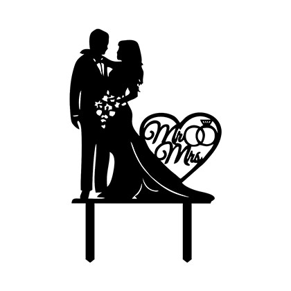 Couple deals cake topper