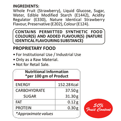 Celebre Strawberry Fruit Filling