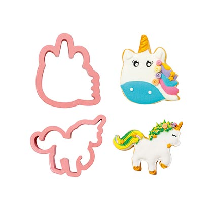 Magic Unicorns Plastic Cookie Cutters Set