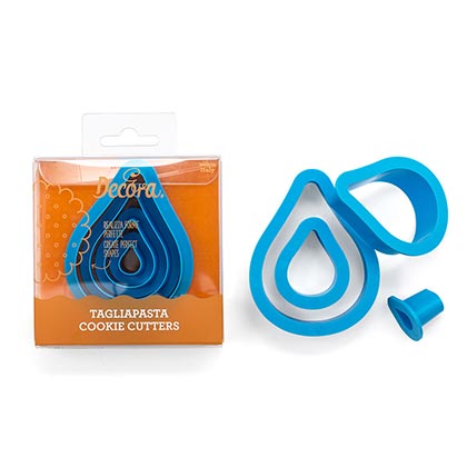 Drop Cookie Cutters - 4 Pcs - Decora