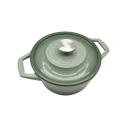 Sage Green Enameled Dutch Oven