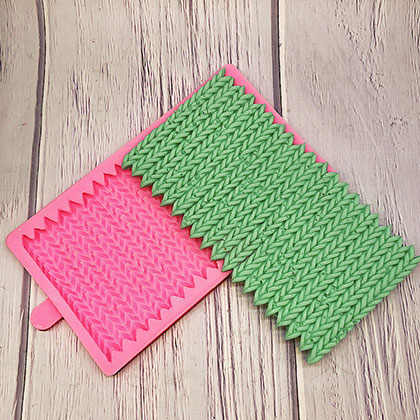 Knitted Pattern Fondant Mould