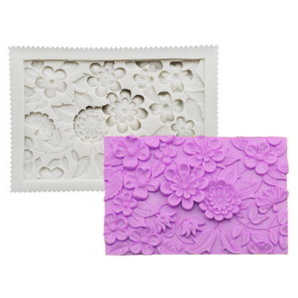 Floral Texture Fondant Mould