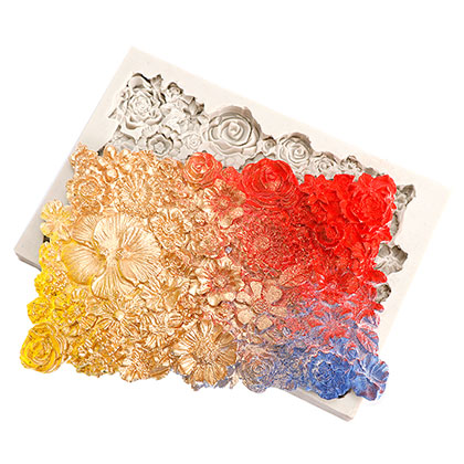 Flower Texture Fondant Mould