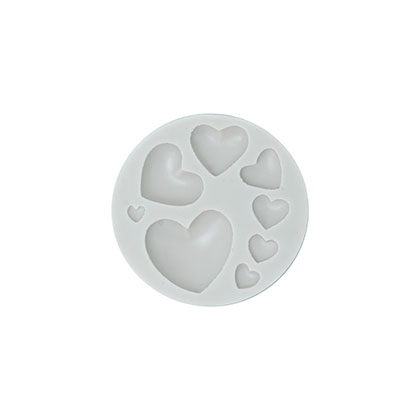 8 pcs Hearts Fondant Mould